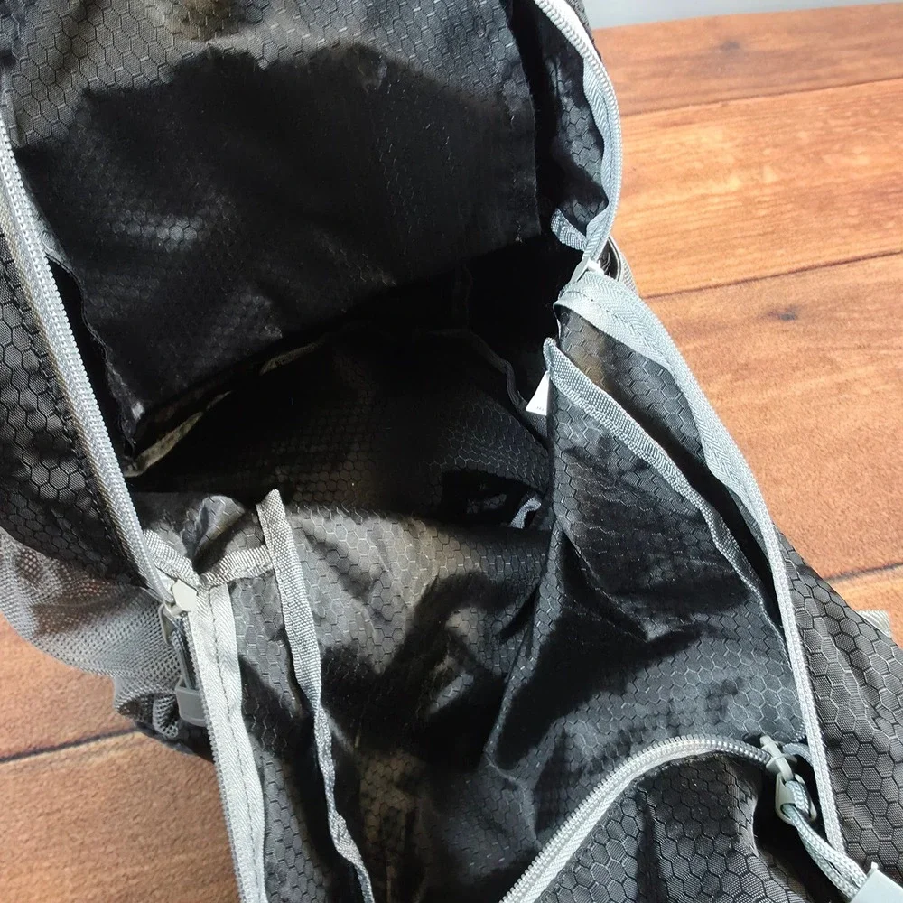 Jadinvali Foldable Backpack Mens Womens OS Black Excellent Ripstop Honeycomb Bag